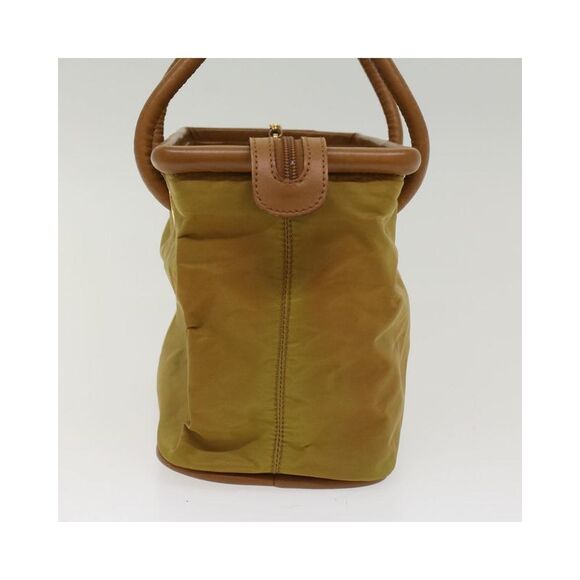 Pre Loved Celine Vintage Tote Bag Mustard Yellow Women Khaki Handbags - Picture 2 of 8